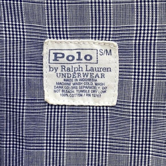 Polo Ralph Lauren Robe Mens Small Medium Plaid Belted Lightweight Lounge Preppy - Picture 3 of 8